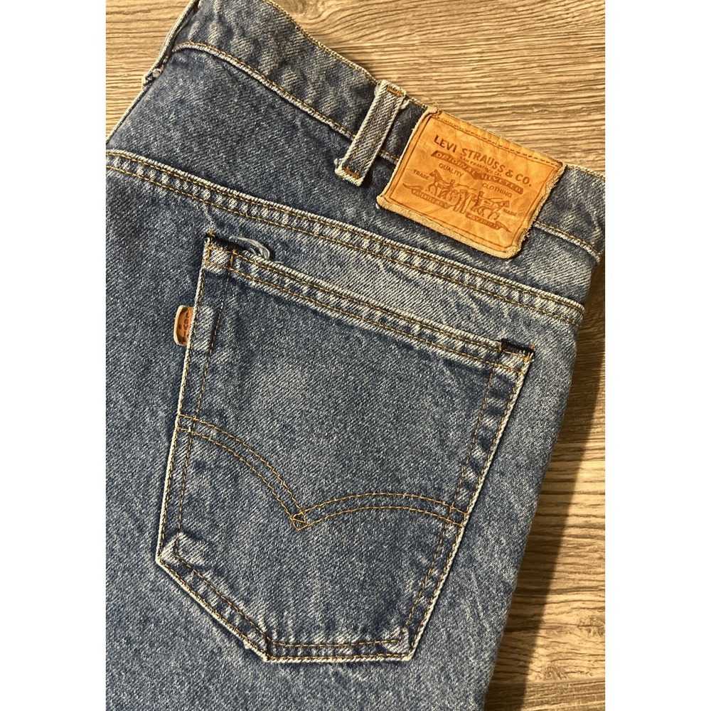 Vintages Rare Leather Tab 80s Levi's For Men With A Skosh More Room Size 38x28